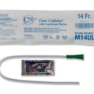 cure pocket catheter package with lubricant