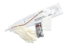 Touchless Red RubberIntermittent Catheter Kit With Insertion Supplies